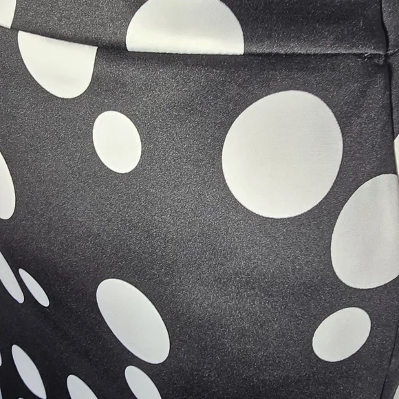 New! Ashley Stewart Black and White Polka Dot A-Line Skirt - 14/16 - Picture 5 of 5